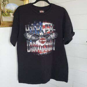 Harley Davidson Black Eagle Barnett El Paso Texas Tee Large